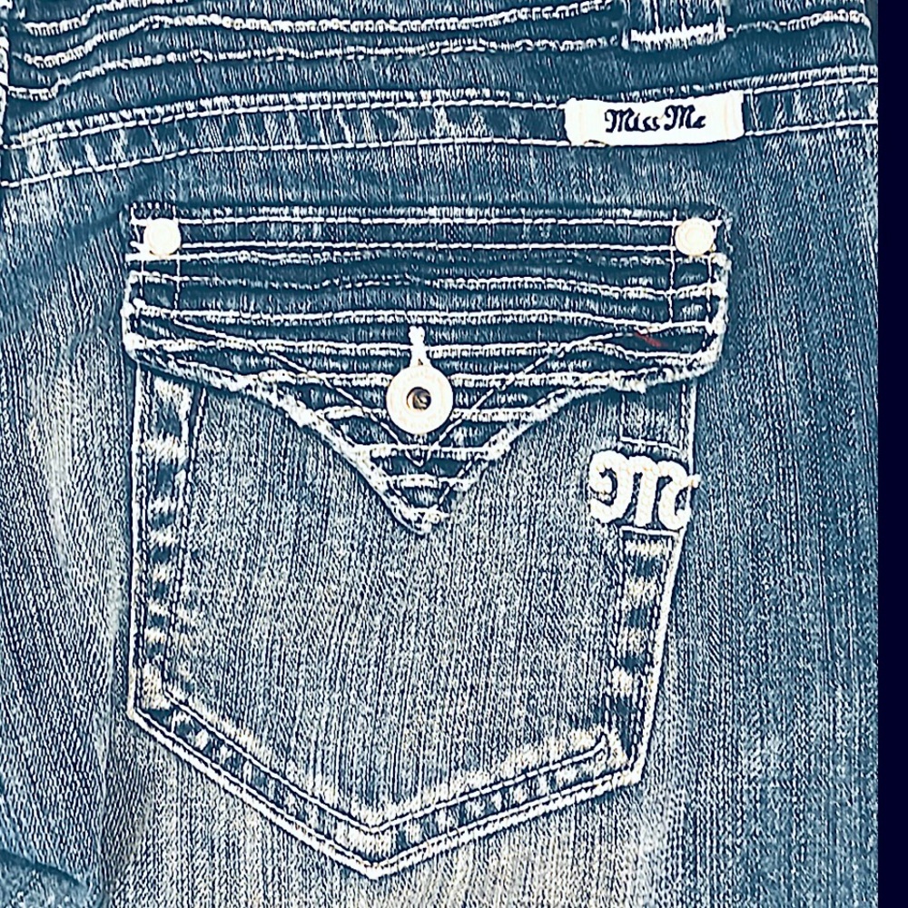 Auth Miss Me Versatile Ankle Jeans or Capris Grayish Blue Lakewood Color JP4442